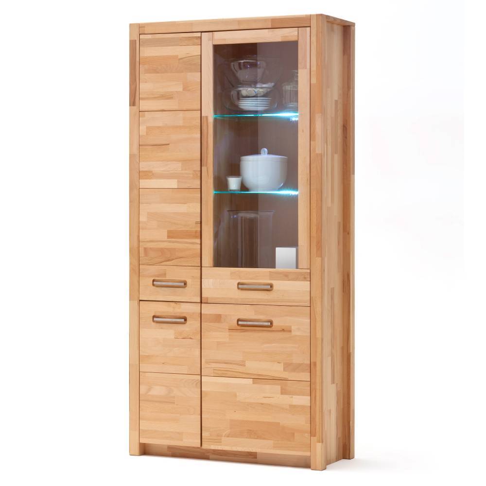 Wohnzimmervitrine modern Jameson mit Glastür 40 cm tief