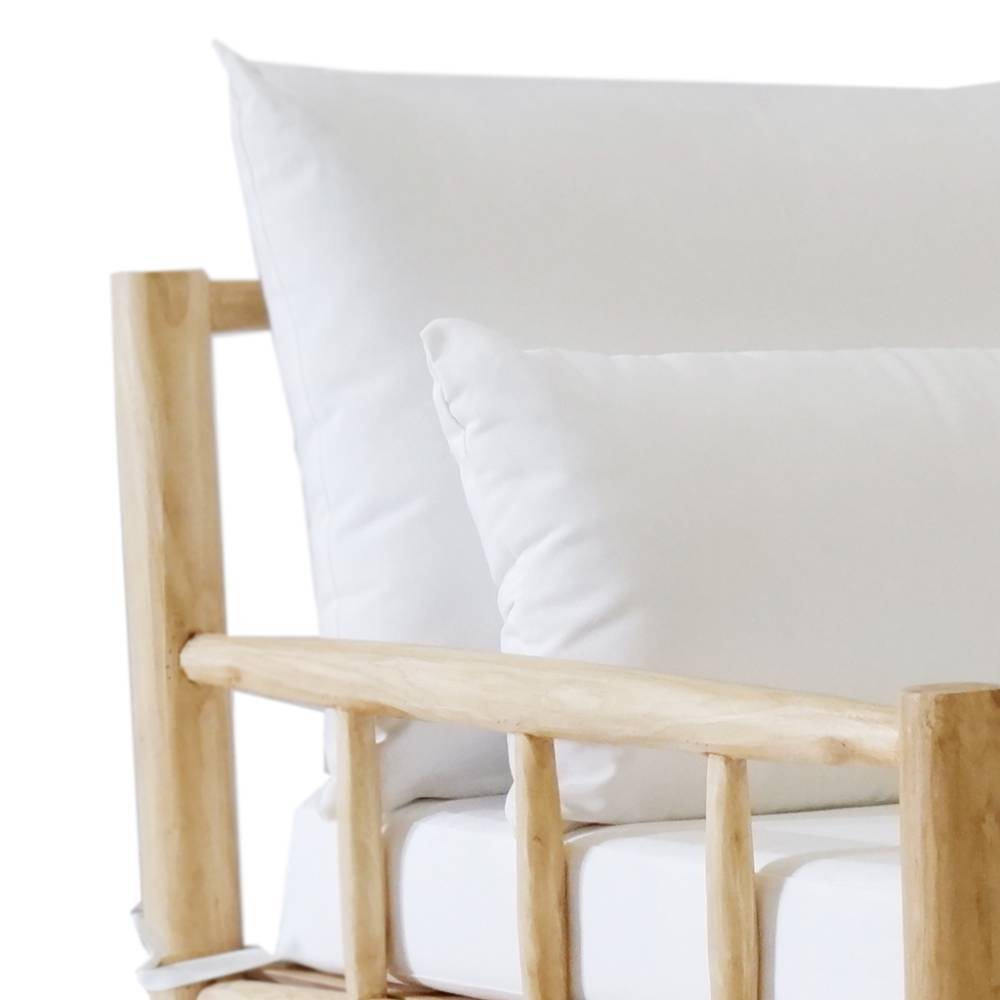 Gartensessel Campagna aus Teak Massivholz im mediterranen Stil