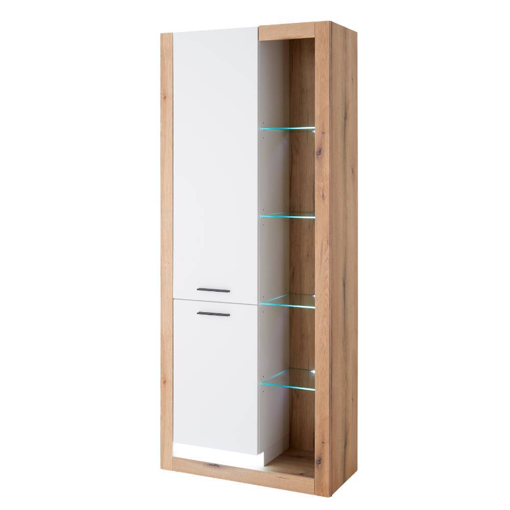 Anbauwand Asprecca 195 cm hoch und 43 cm tief (vierteilig)