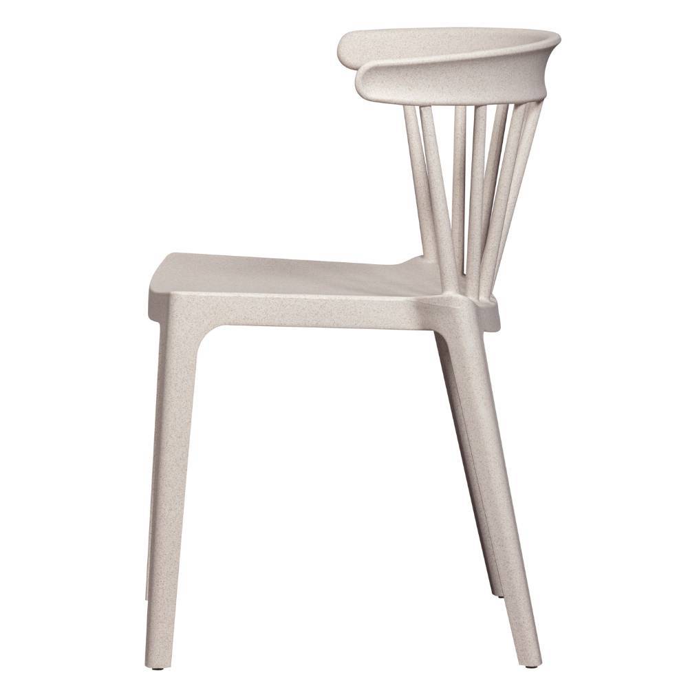 Gartenstuhl Futura aus Kunststoff in Offwhite (2er Set)