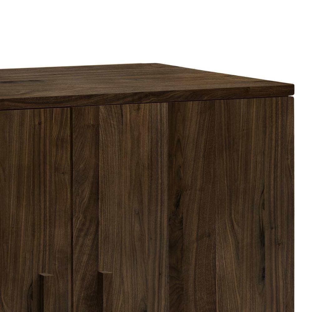 Schrank Shai in Nussbaumfarben und Anthrazit