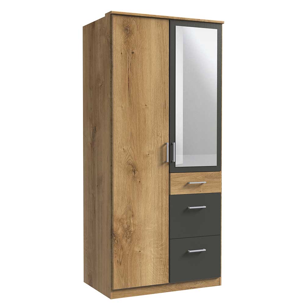 Jugend Kleiderschrank Ruamantico in modernem Design mit Spiegeltür