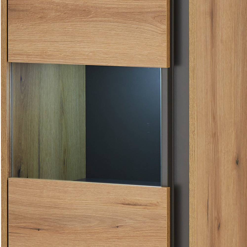 Schrankwand Wohnzimmer Castilla in modernem Design fünfteilig (fünfteilig)