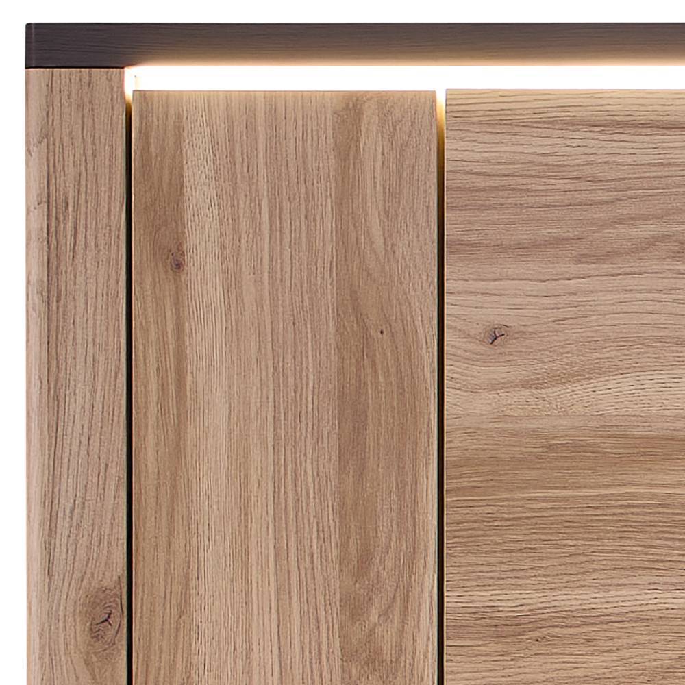 Standvitrine Helias mit LED Beleuchtung 78 cm breit