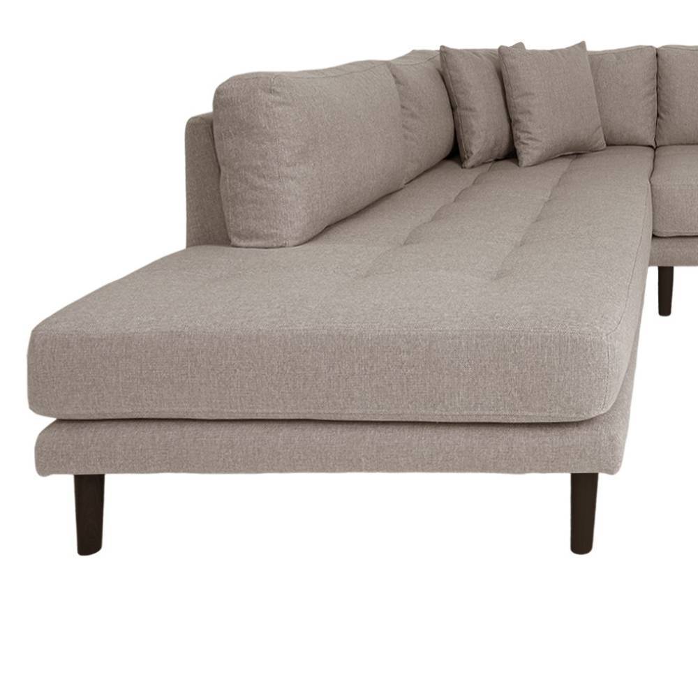Polsterecke Venisavo in Beigegrau und modernem Design