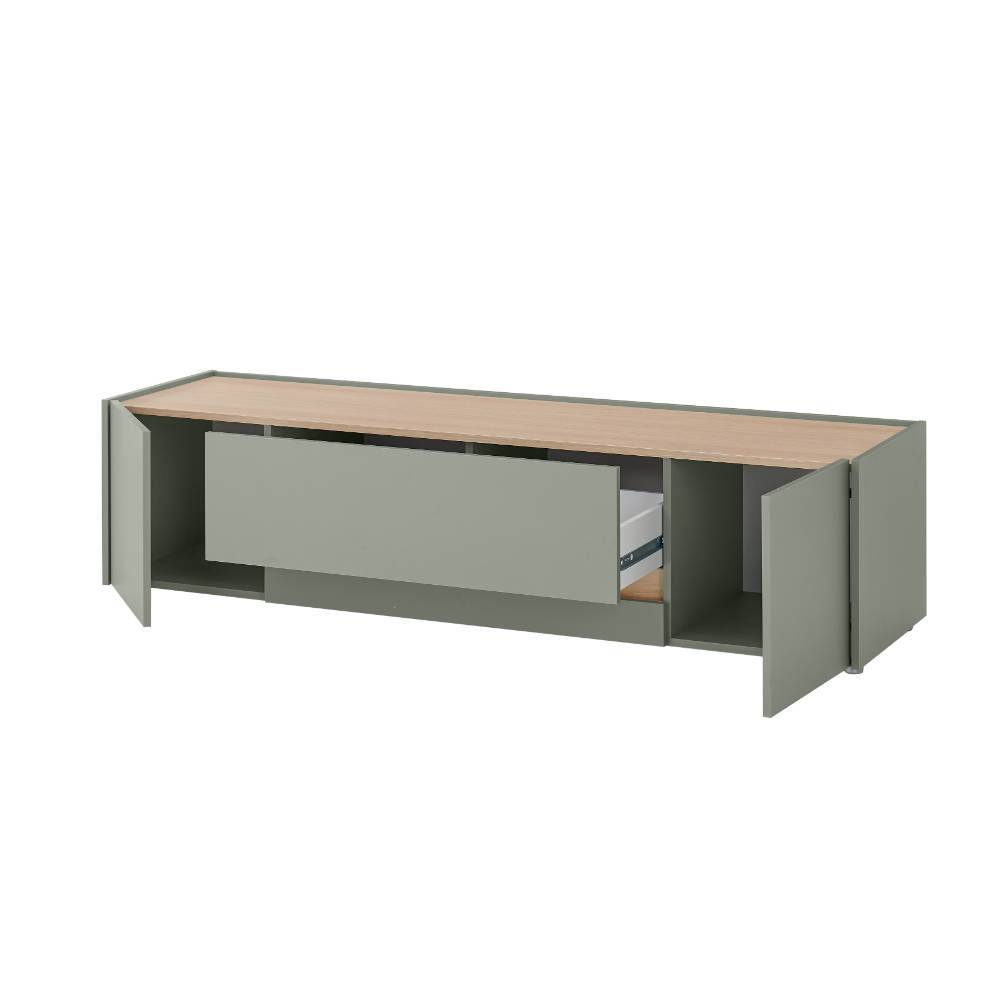 TV Lowboard Ulfava in Graugrün 170 cm breit