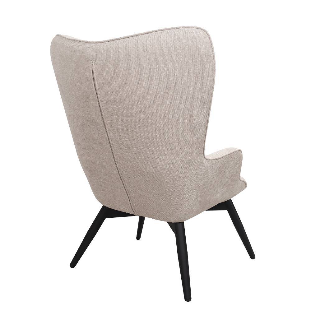 Skandi Design Sessel Magister in Beige und Schwarz
