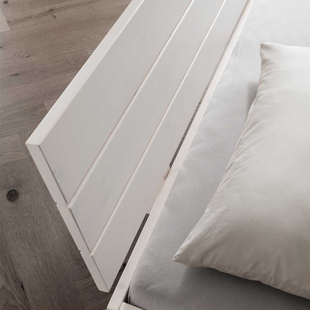 Bettgestell Venezia in modernem Design aus Kiefer Massivholz