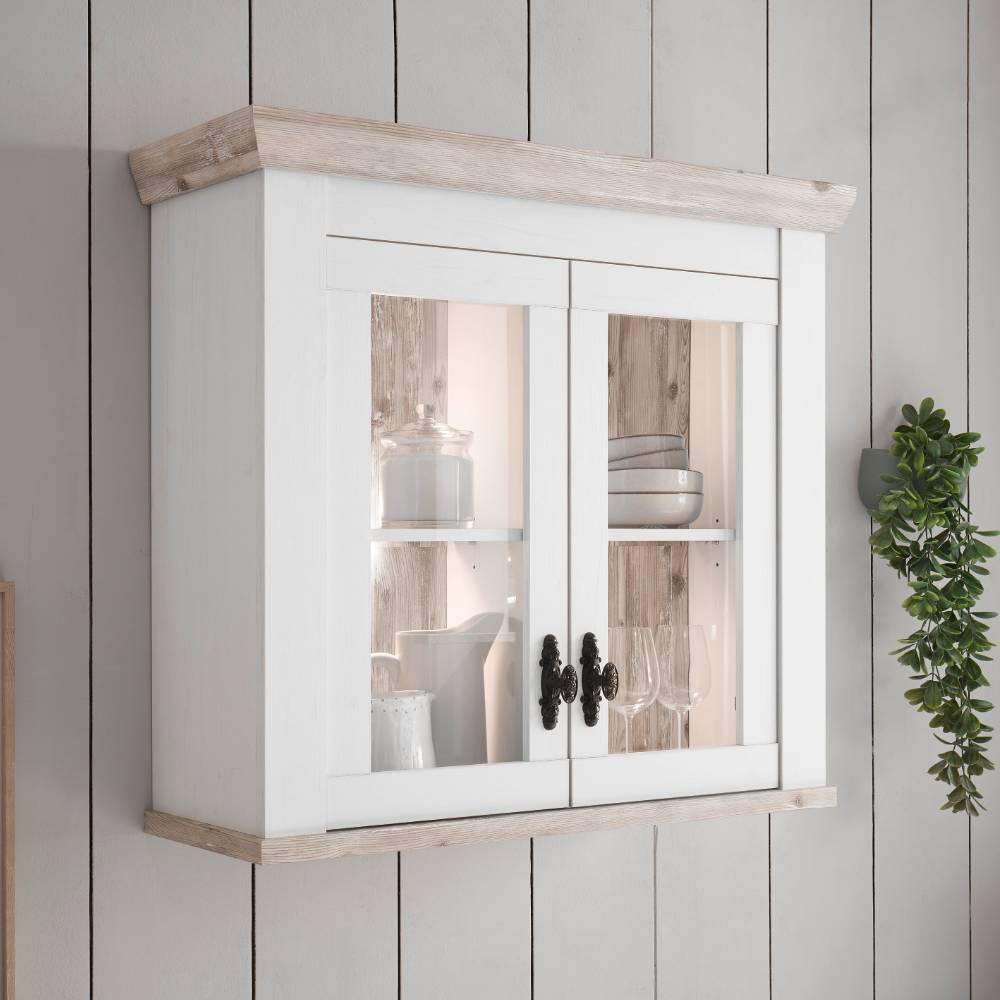 Landhausküche Flurencina in Weiß 192 cm breit (vierteilig)