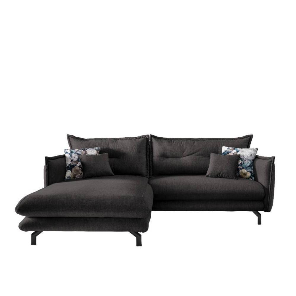 Eckcouch Artura in Anthrazit 255 cm breit