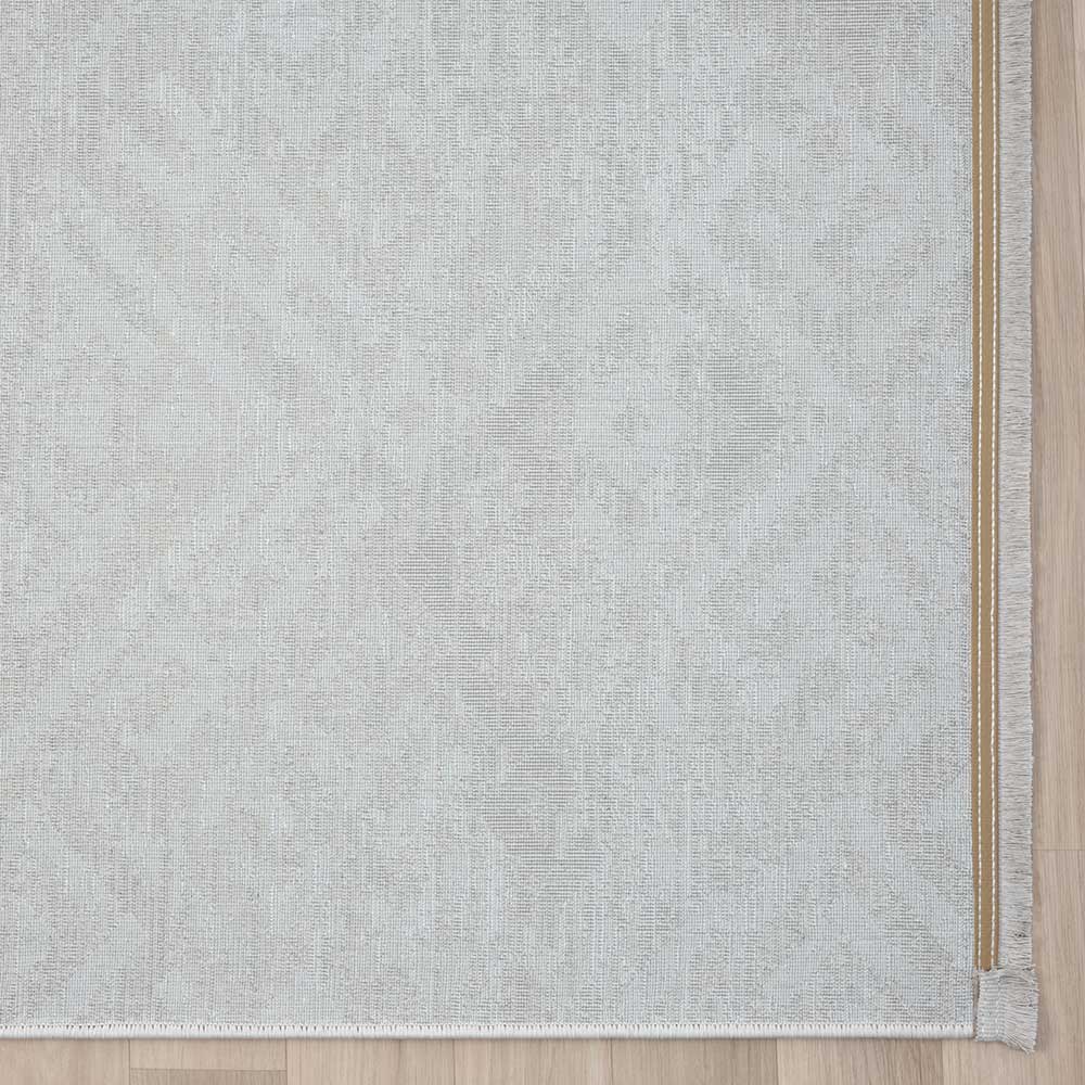 Heller Teppich Rechteck Ipsum in Cremefarben & Beige Kurzflor