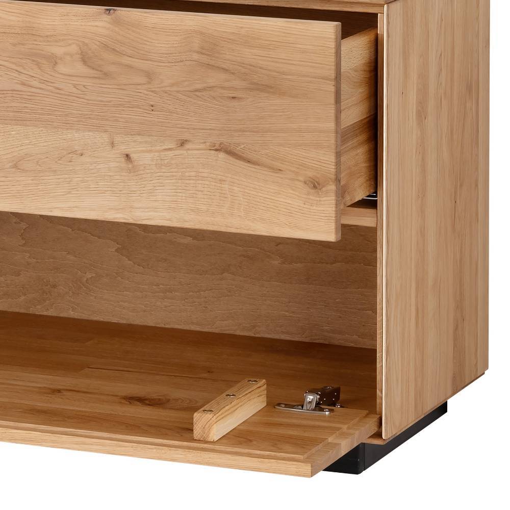 TV Lowboard Torfaen aus Wildeiche Massivholz 200 cm breit