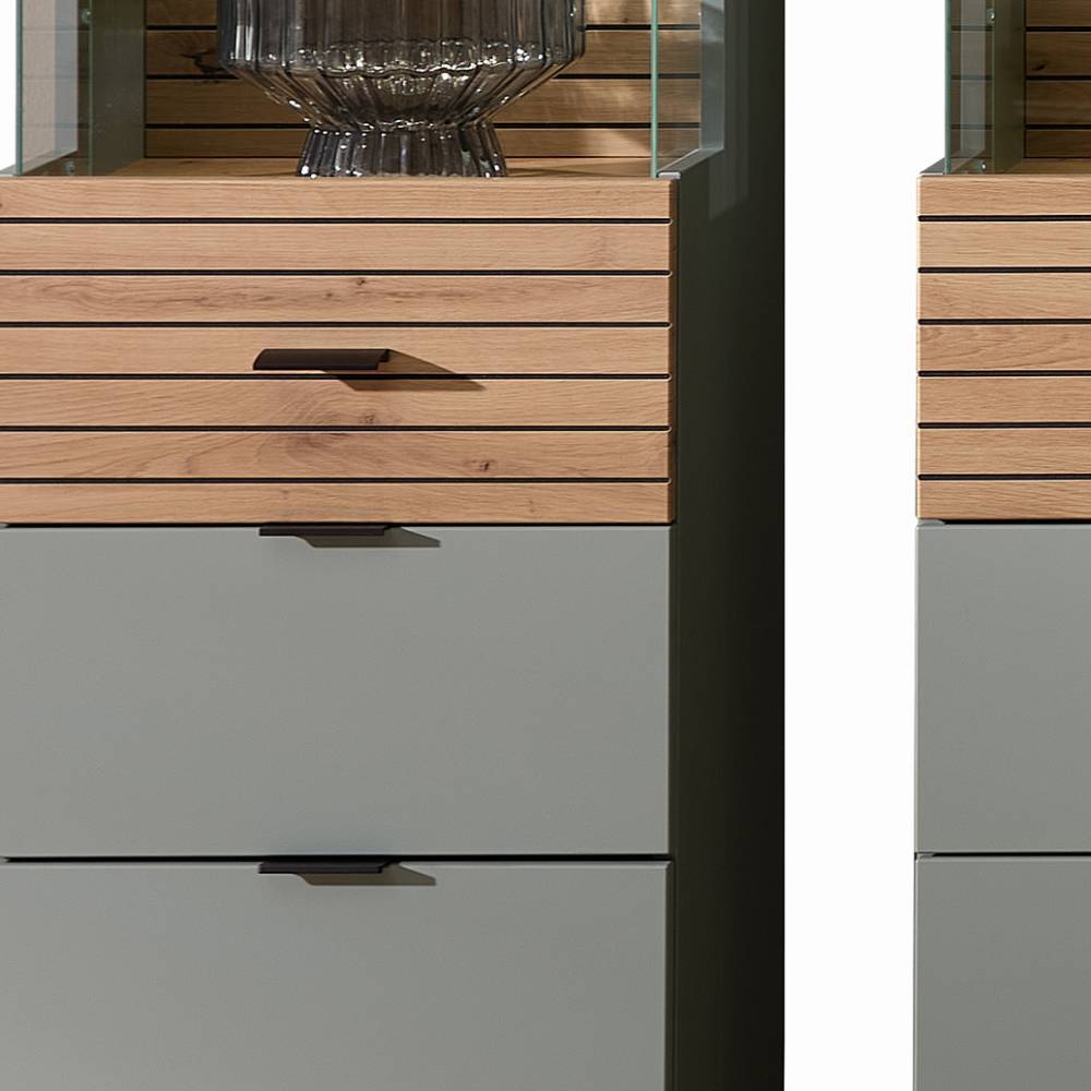TV Wohnwand Ilitalcon 200 cm hoch 356 cm breit (fünfteilig)