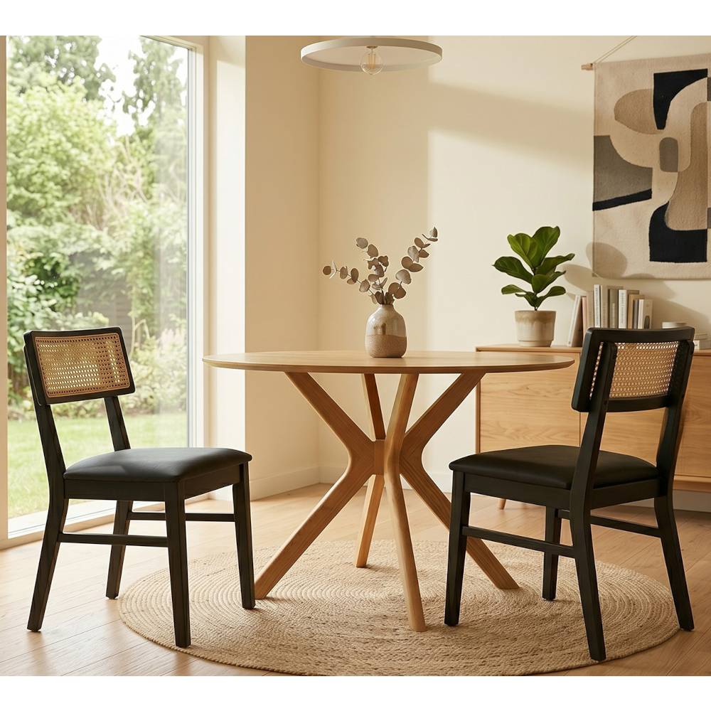 Esstisch Stühle Yasin im 2er Set - Retrostil (2er Set)