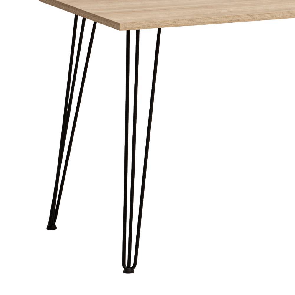 Designschreibtisch Rasvanna in Weißeiche Holzoptik 138 cm breit
