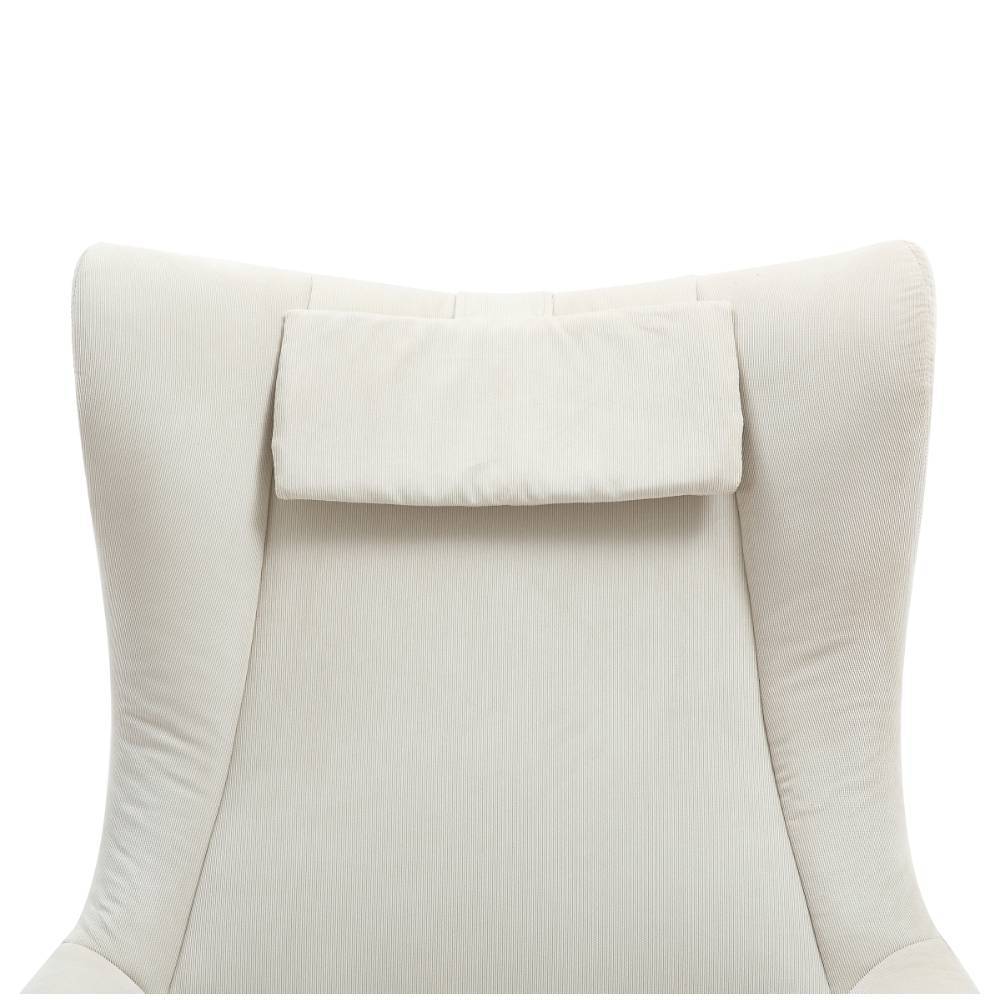 Relaxsessel Lucevra mit Fußhocker aus Feincord (zweiteilig)