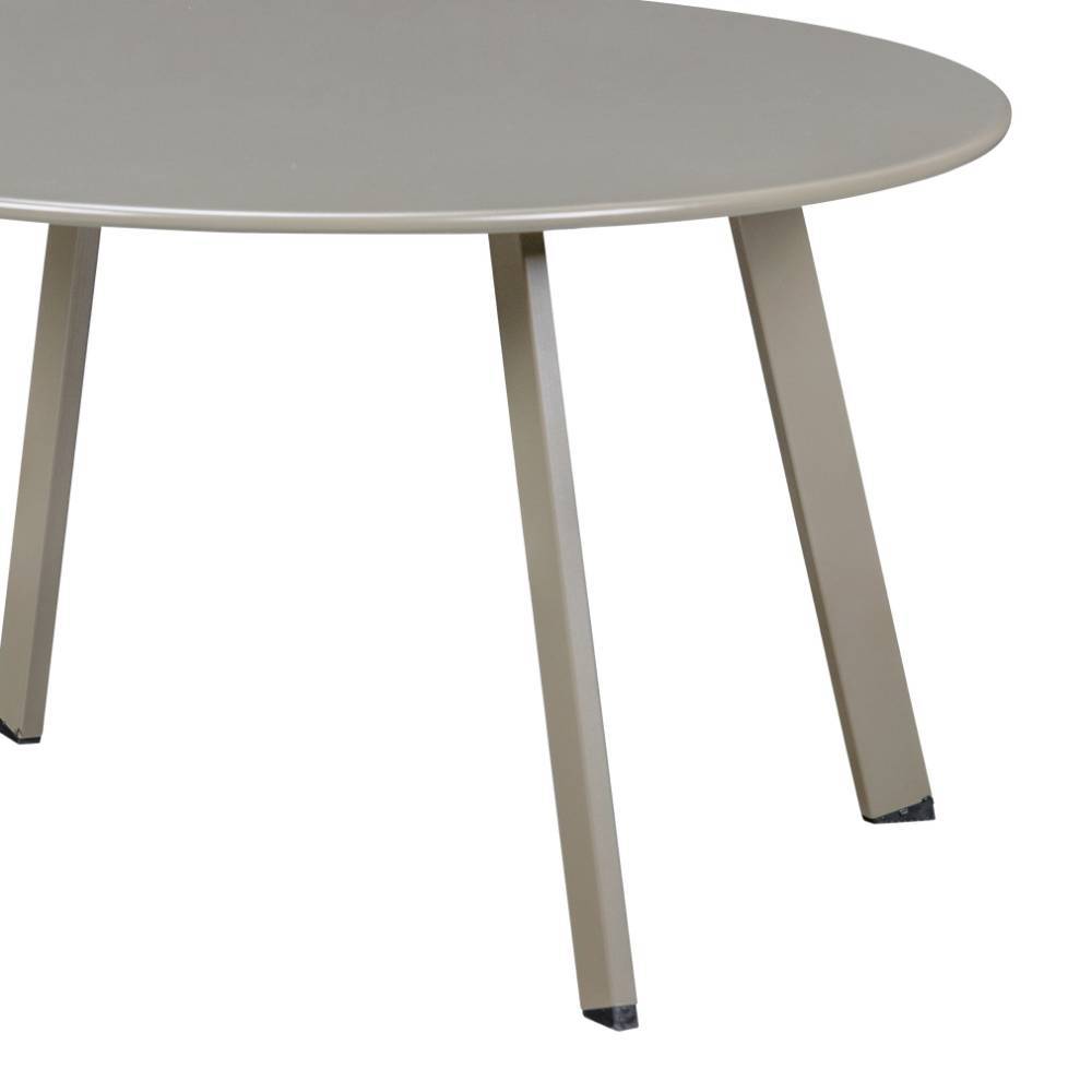Beistelltisch Sofa Frenanda in Beige pulverbeschichtet (dreiteilig)