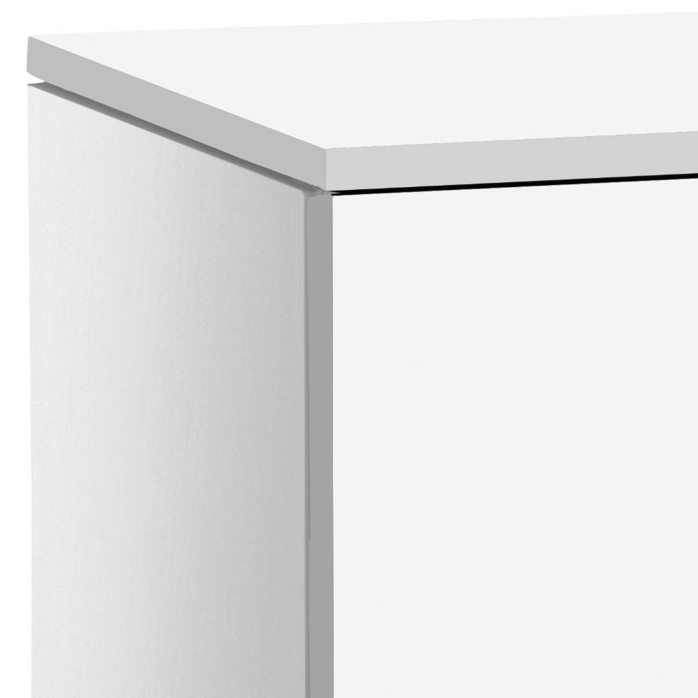 Kommode Sarojasia in Weiß mit vier Schubladen
