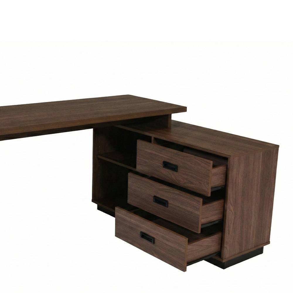 Büroschreibtisch Musee mit drei Schubladen in modernem Design