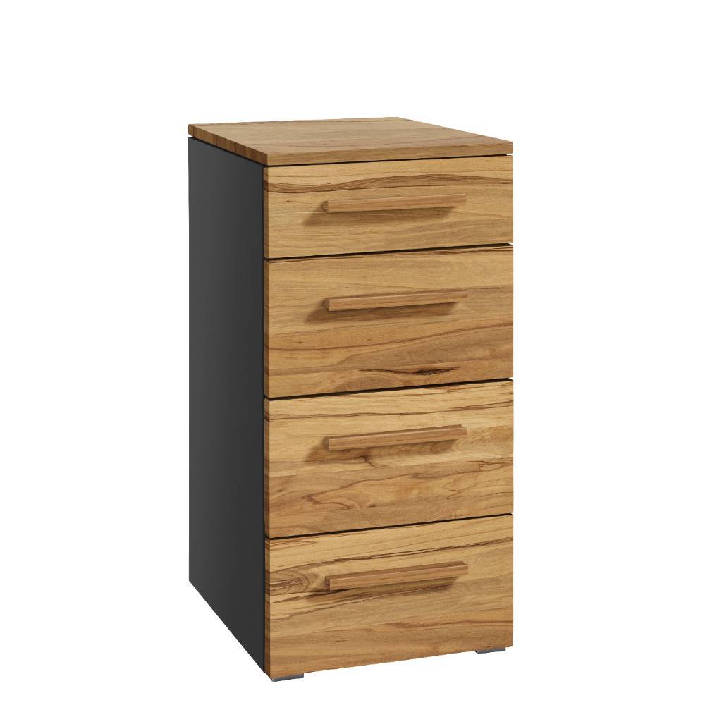Kommode modern Romantico in Wildbuchefarben und Anthrazit