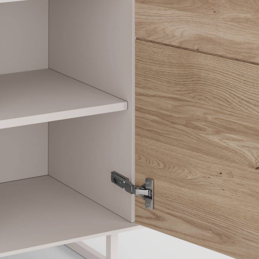 Schuhschrank Fortlanda mit einer Schublade und Drehtüren