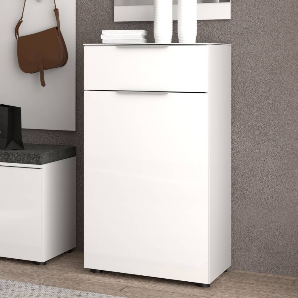 Flurmöbel Set Pandoro in modernem Design mit Sitzpolster Auflage (fünfteilig)