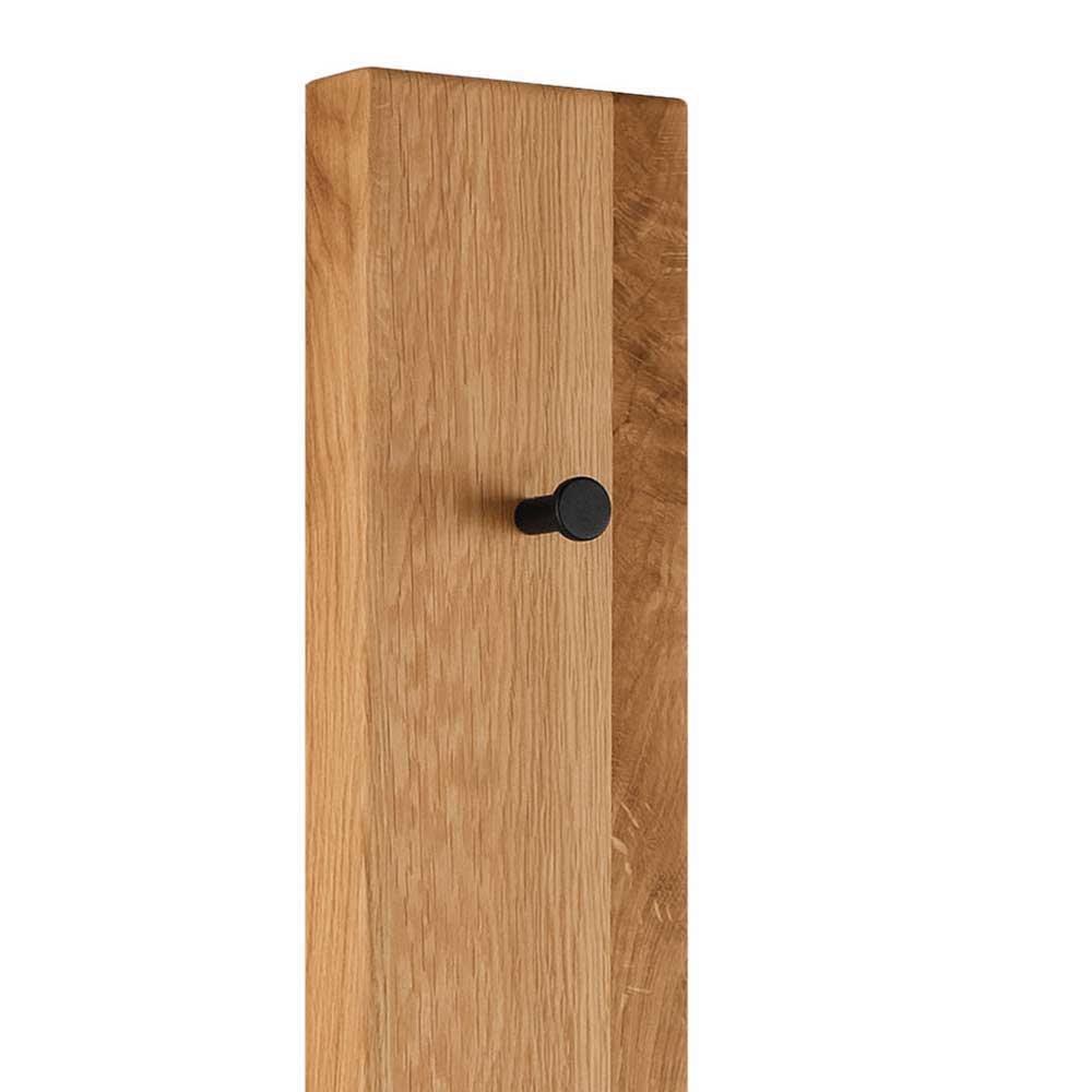 Garderobenprogramm Nietran aus Asteiche Massivholz mit Schuhschrank (vierteilig)
