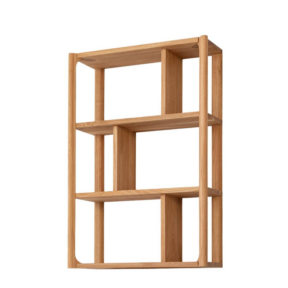 Wandregal Gravura aus Eiche Massivholz in modernem Design
