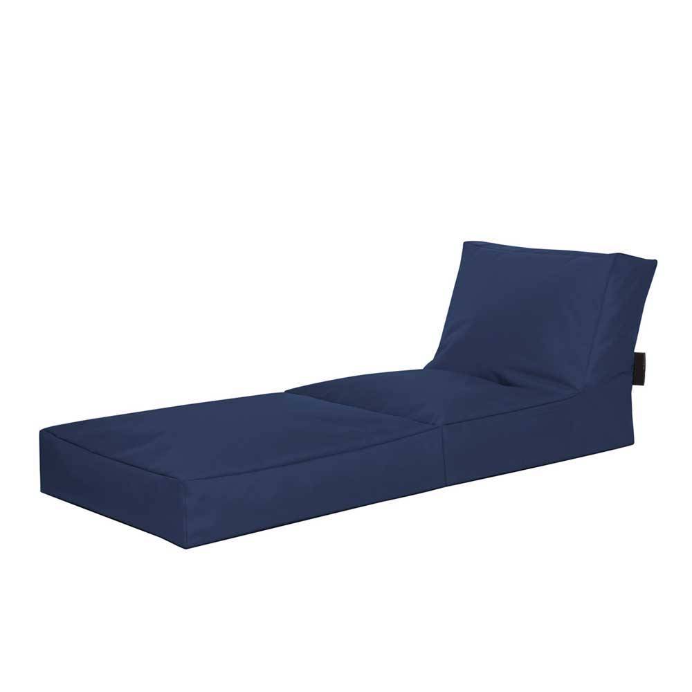 Liege Sitzsack Kuno in Blau Outdoor