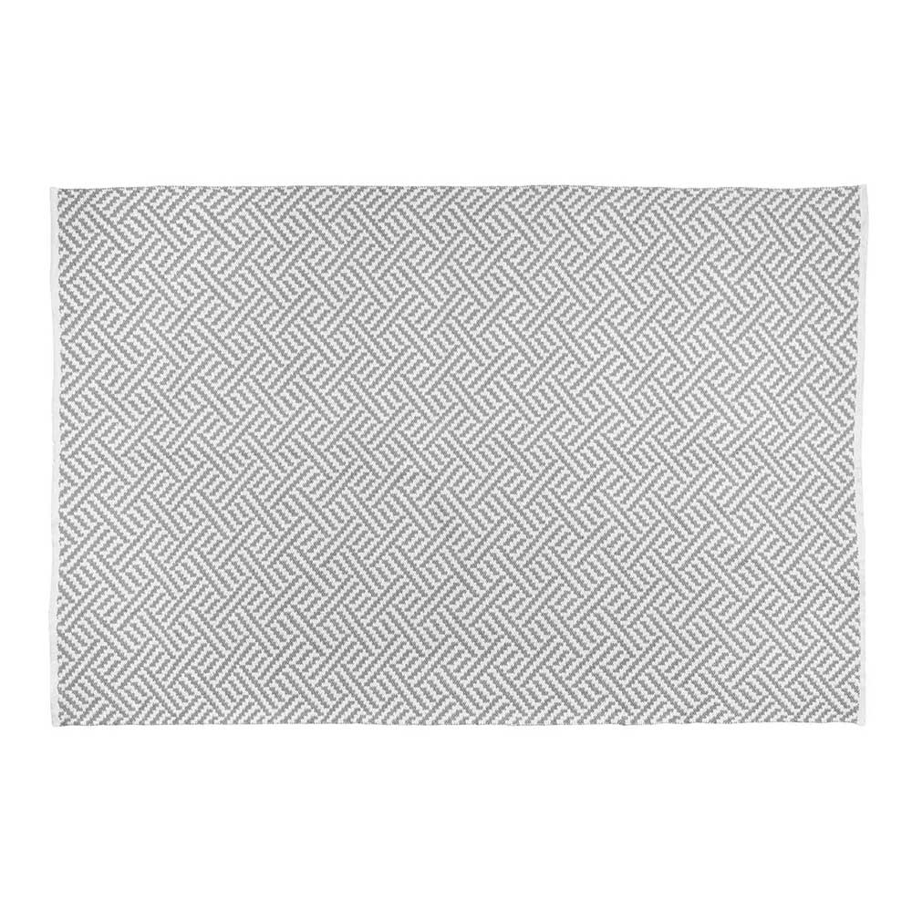 Teppich Grau Filurina im Skandi Design mit geometrischem Muster