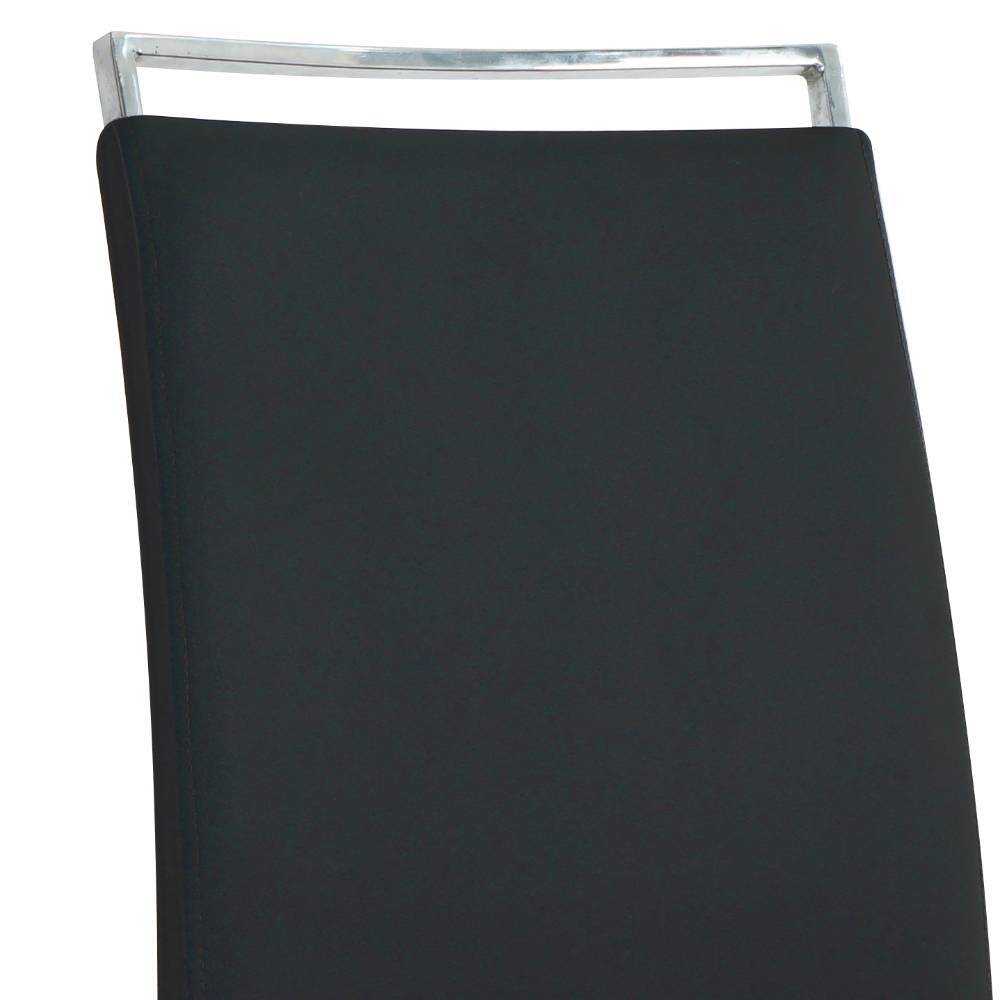 Freischwinger Londa in Schwarz aus Kunstleder (2er Set)