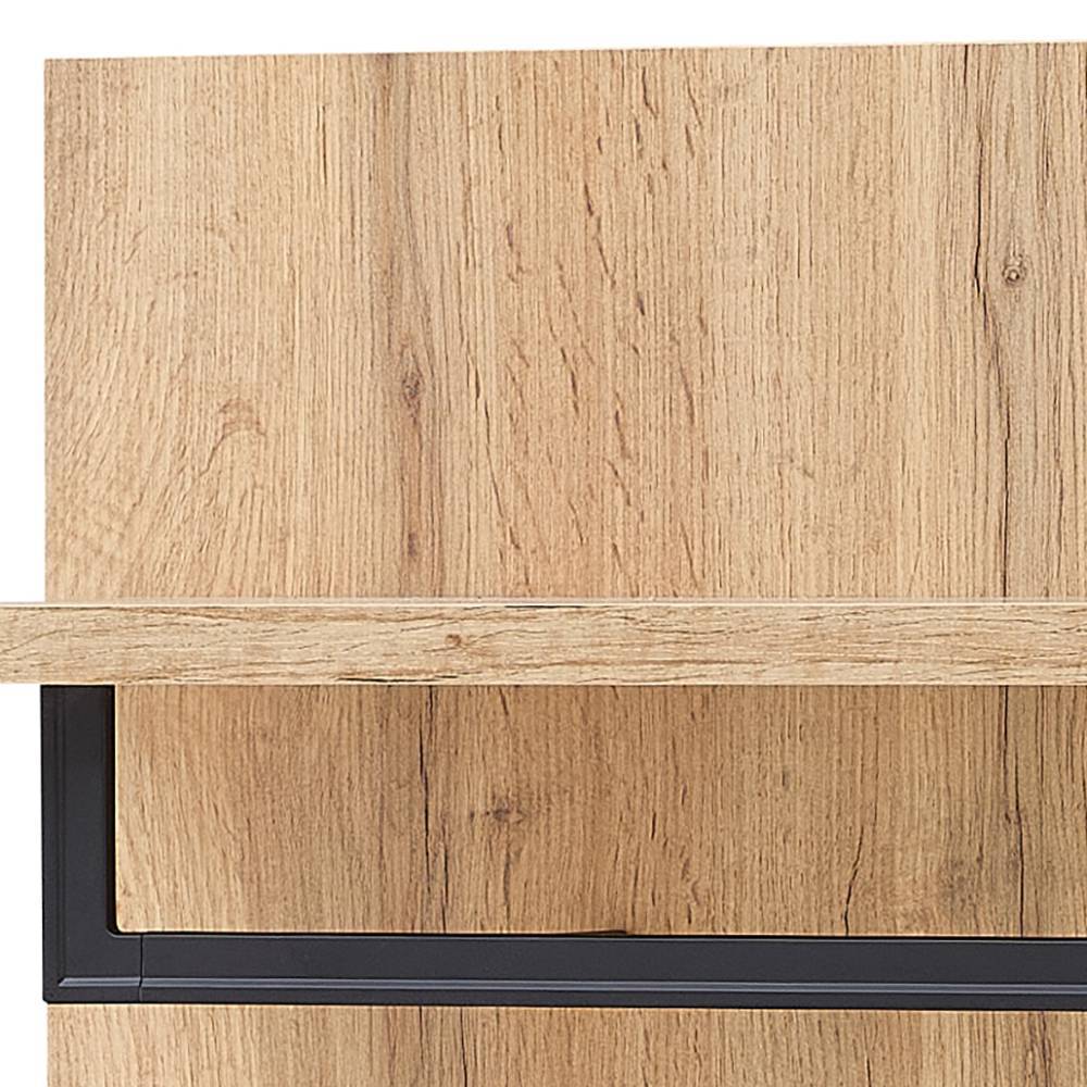 Wandgarderobe Alamo in Altholz Optik mit 4 Kleiderhaken