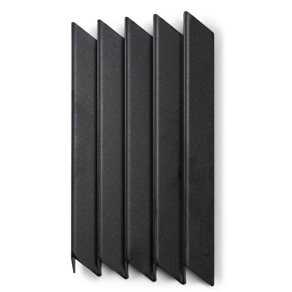 Wandgarderobe Cabarete in Schwarz mit 5 Kleiderhaken