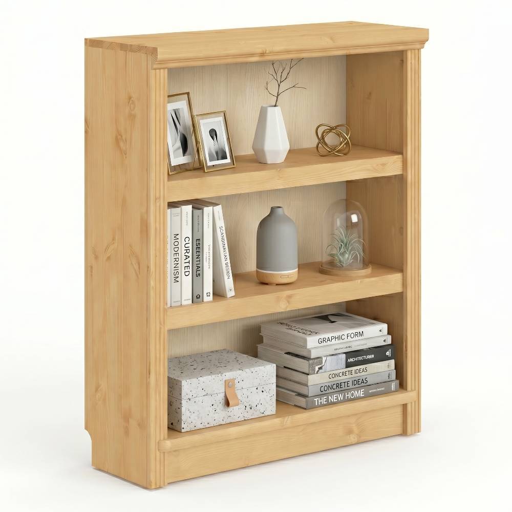 Bücherregal Claros aus Kiefer Massivholz im Landhausstil