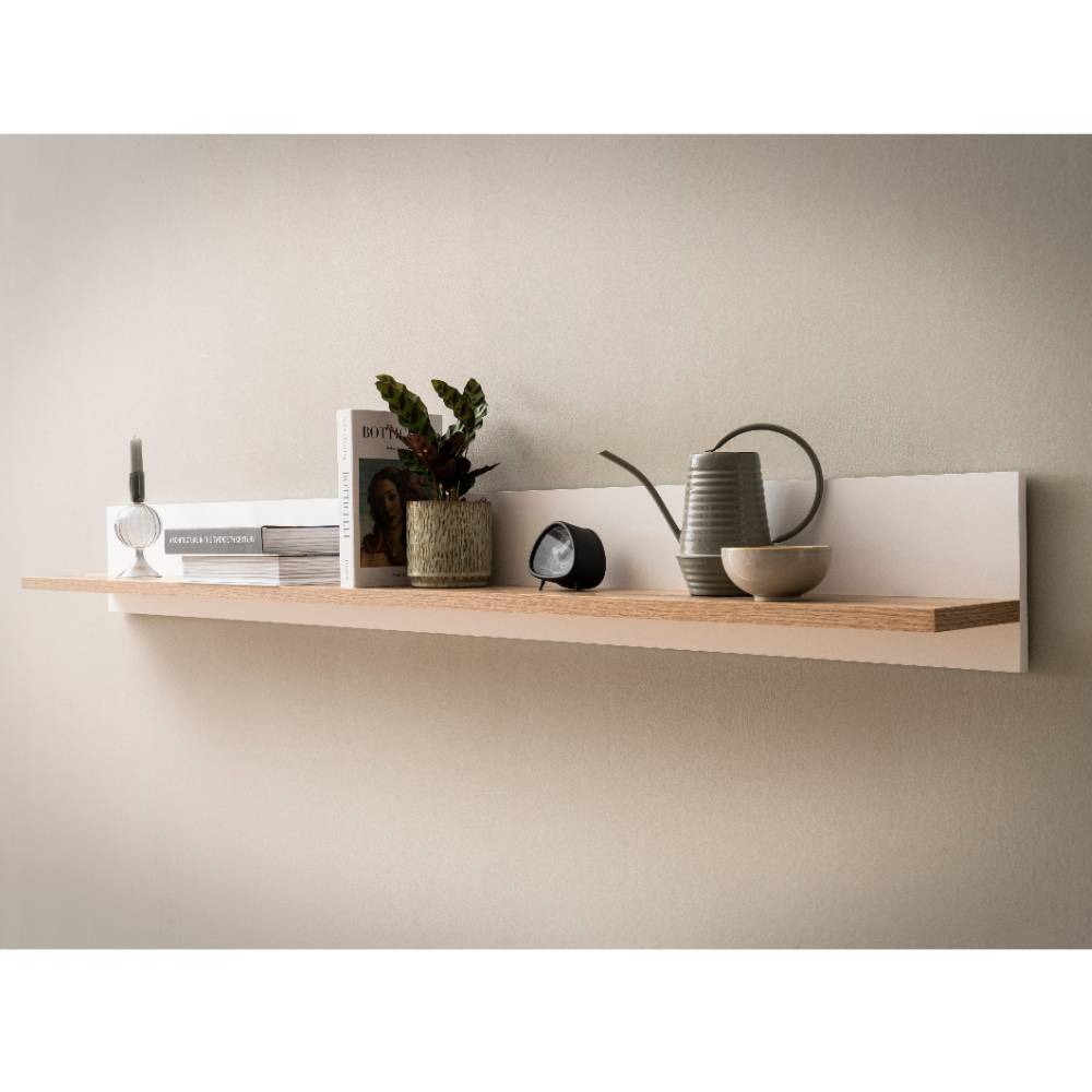 Wandregal Vrenessa mit Rückwand 180 cm breit