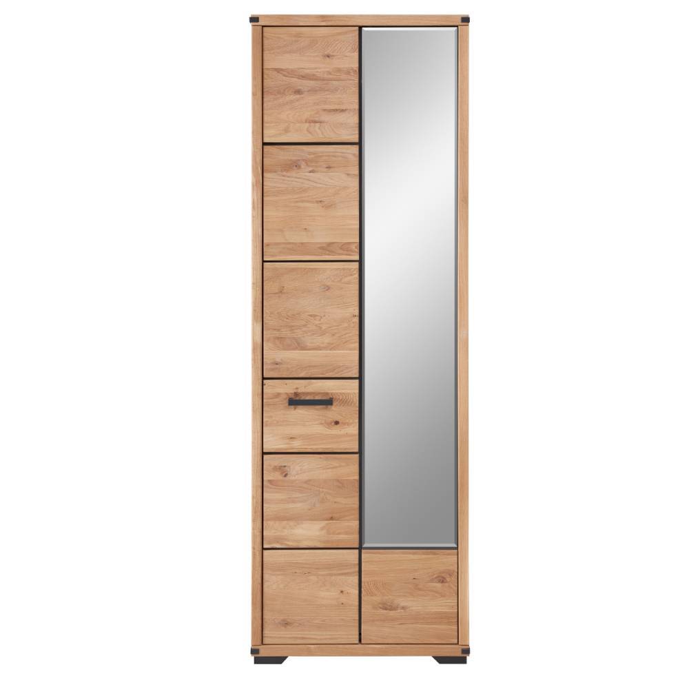 Dielenschrank Tablonero mit Spiegeltür in Wildeichefarben