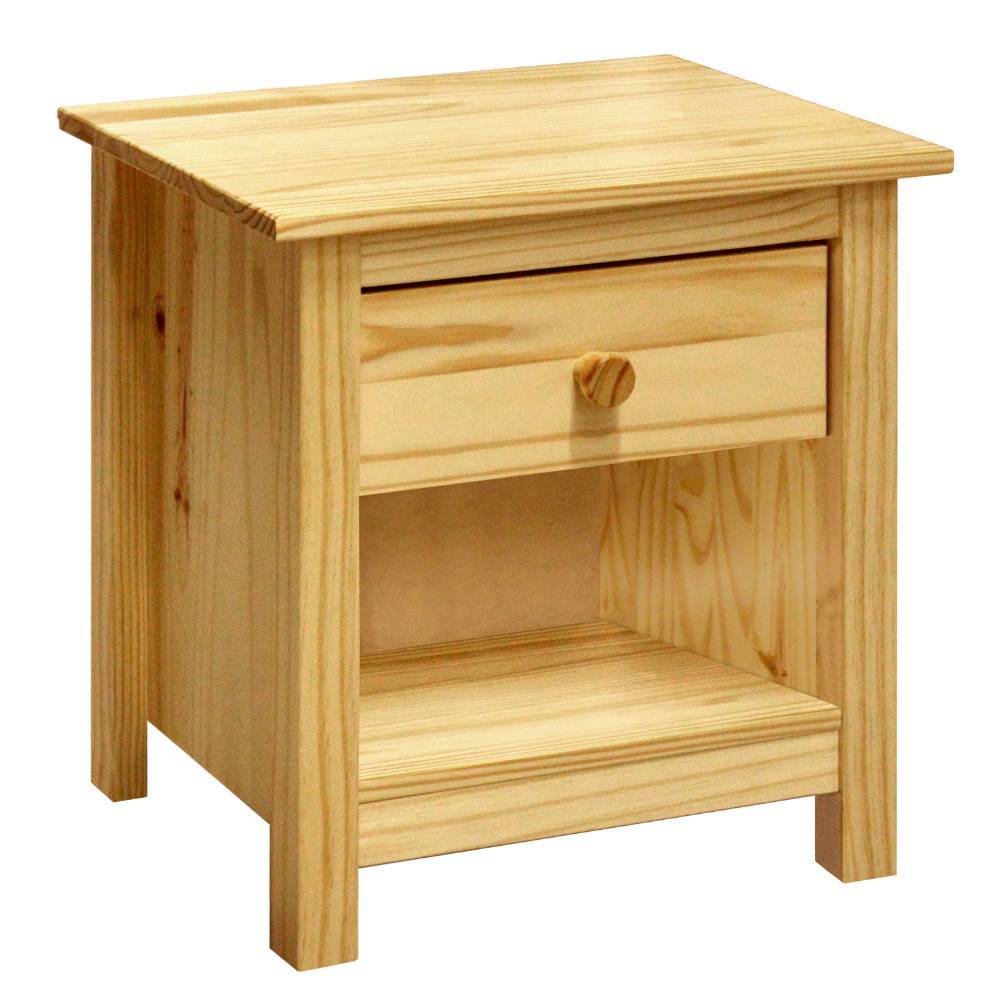 Landhausstil Nachttisch Tine aus Kiefer Massivholz 50 cm hoch