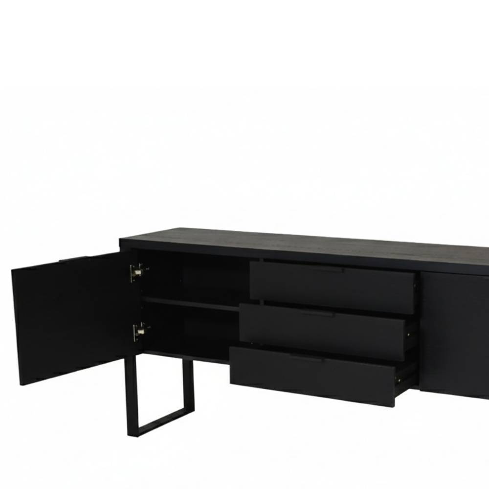 Sideboard Reymon im Industry und Loft Stil mit drei Schubladen
