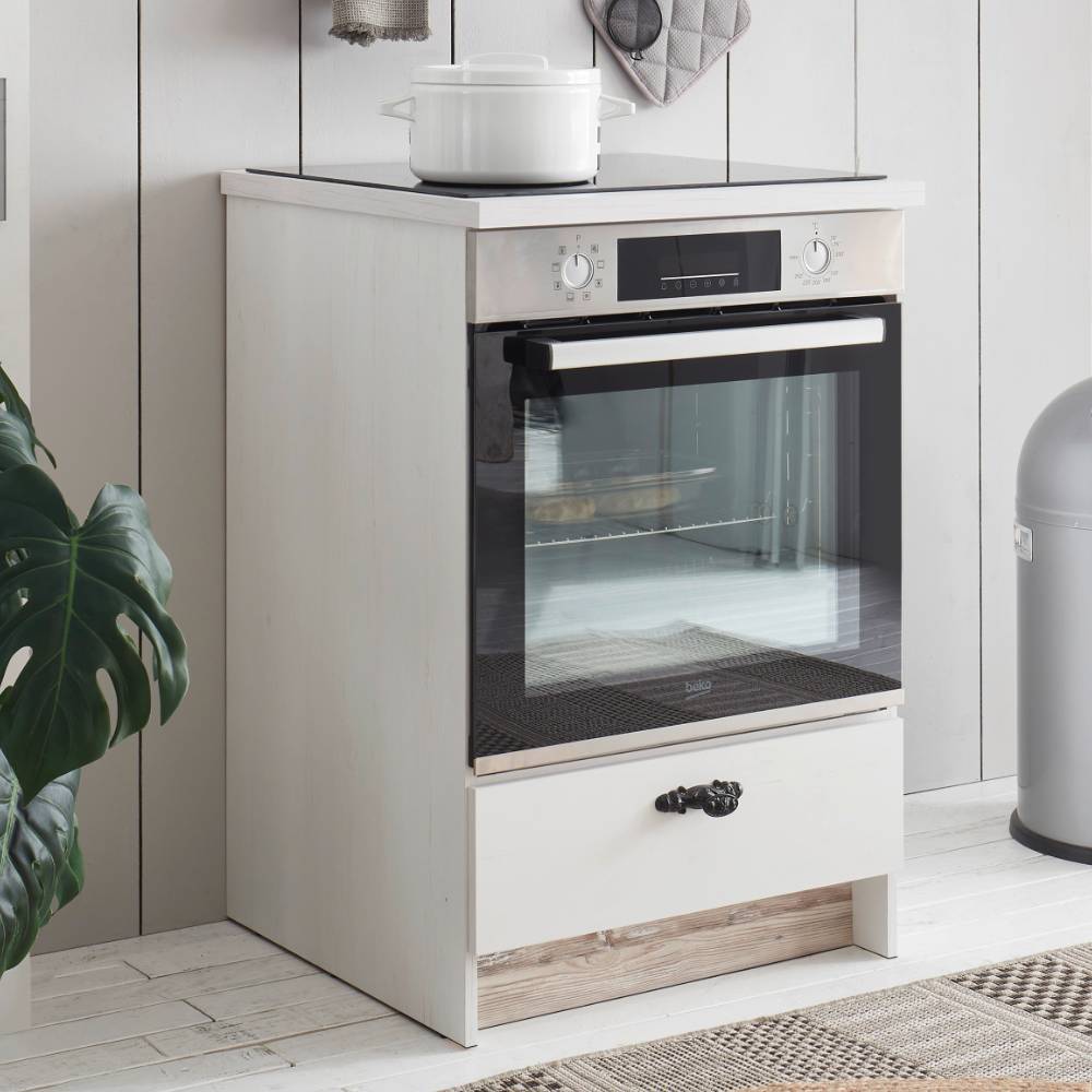 Landhausküche Flurencina in Weiß 192 cm breit (vierteilig)