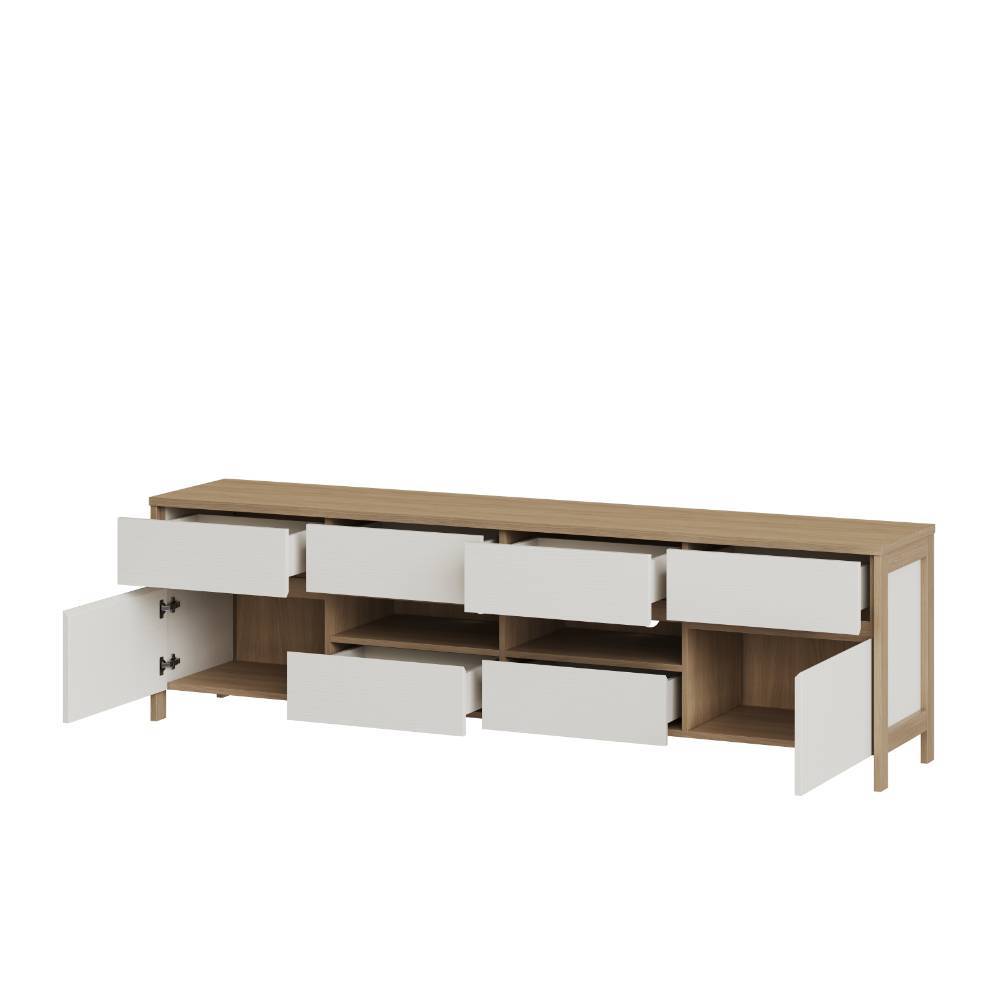 TV Wohnwand Labrassa vierteilig 309 cm breit (vierteilig)