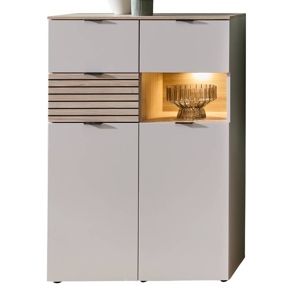 Highboard Jasefiana mit LED Beleuchtung in modernem Design