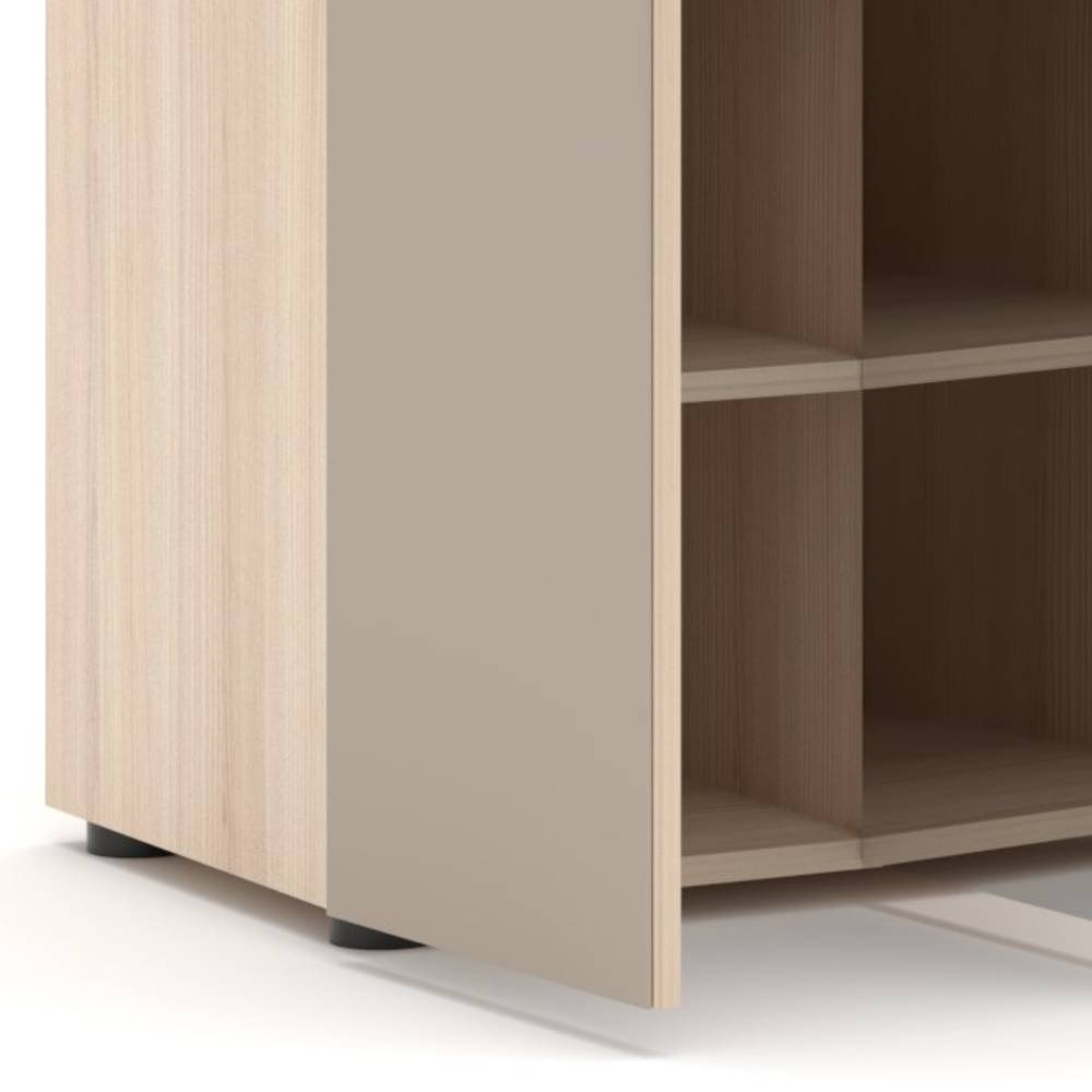 Garderobenschuhschrank Daniele mit Spiegeltür 196 cm hoch