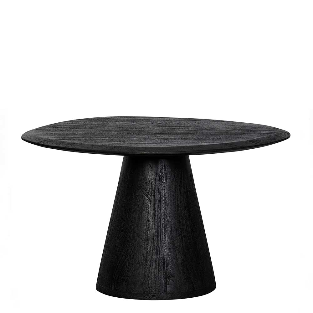 Schwarzer Wohnzimmer Tisch Cerbula in modernem Design 70 cm breit