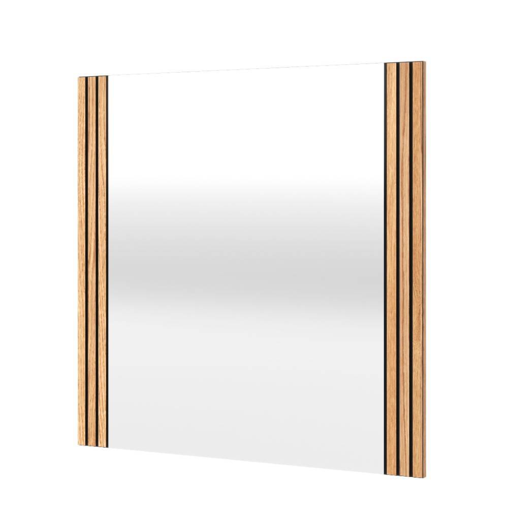 Wandspiegel Laviella in Eichefarben und modernem Design