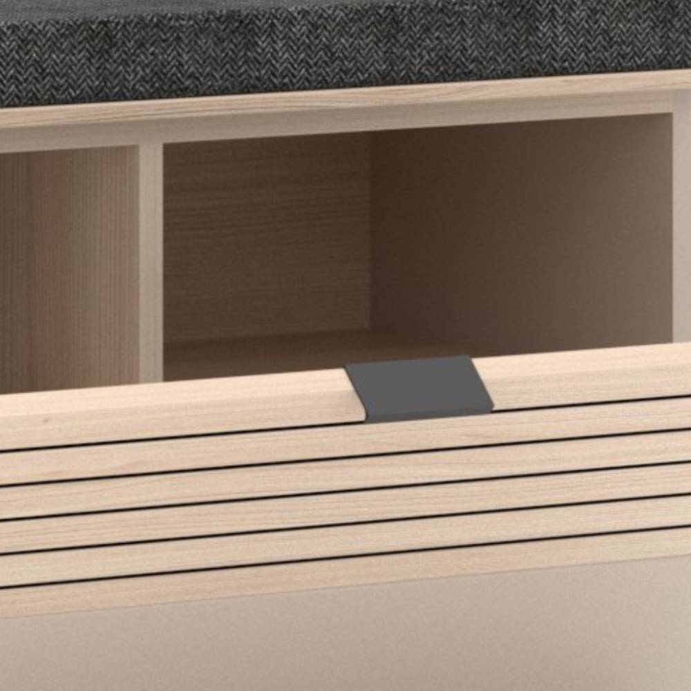 Garderobenbank Jasefiana 78 cm breit inklusive einer Sitzpolster Auflage