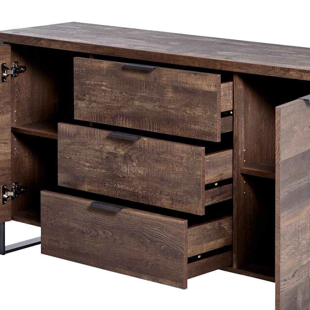 Sidebord Laraina im Industry und Loft Stil mit Bügelgestell aus Metall
