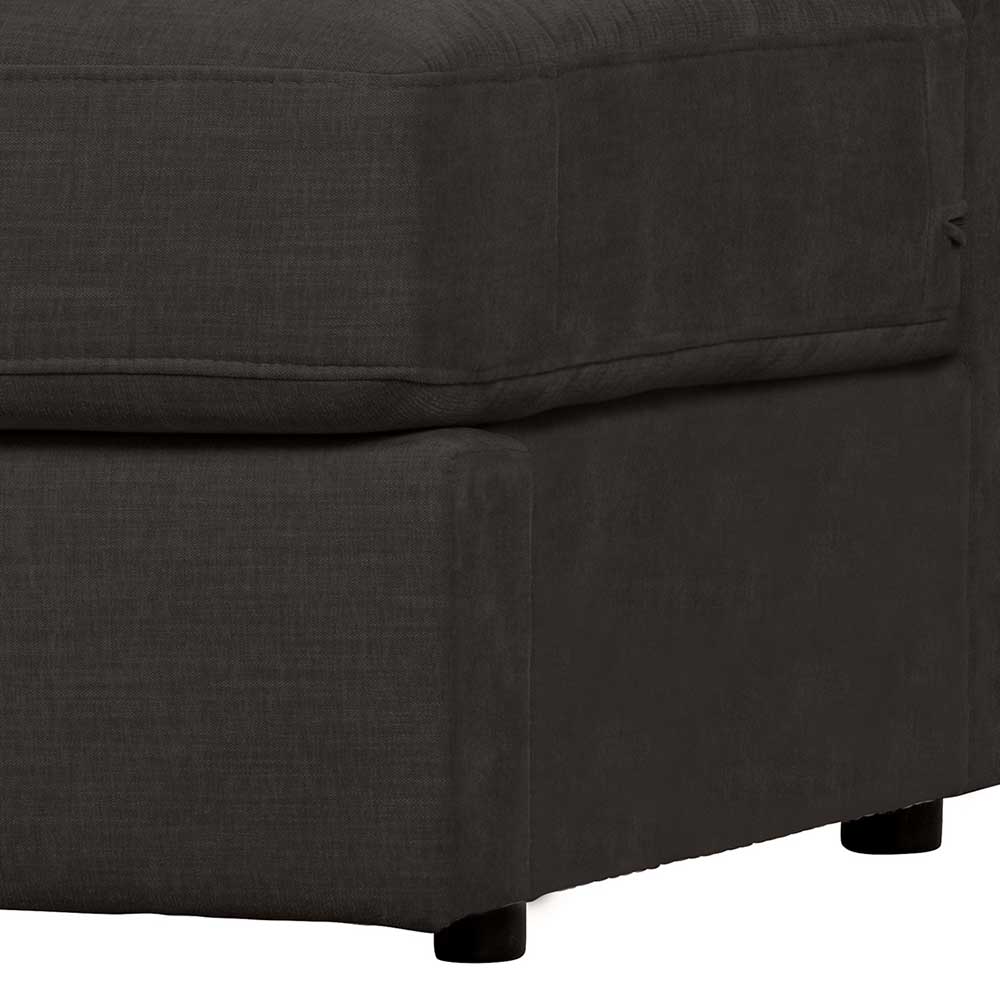 Modul Sofa Lehne links Trois in Anthrazit 115 cm breit