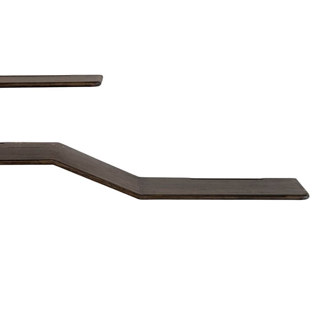 Wandboards Figureras aus Teak Massivholz in Z Form (2er Set)