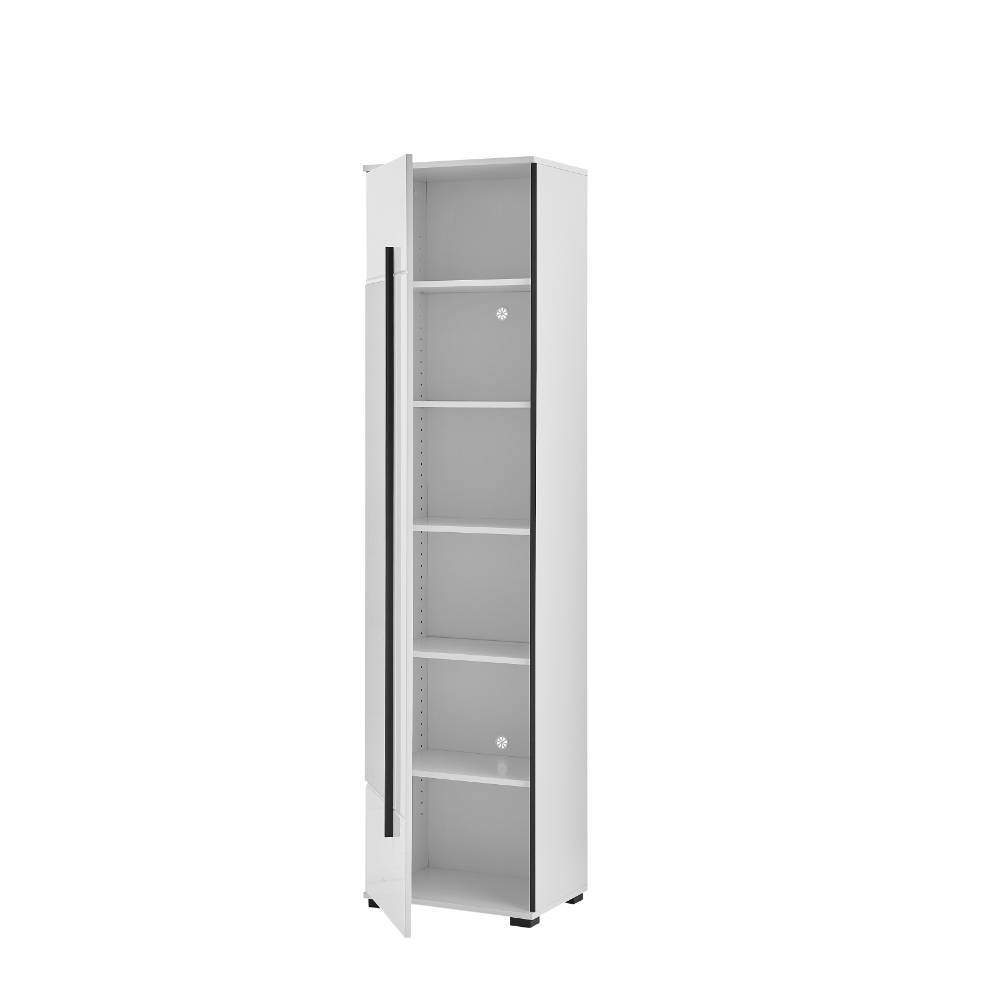 Dielenkleiderschrank Fricossa mit Spiegeltür Hochglanz