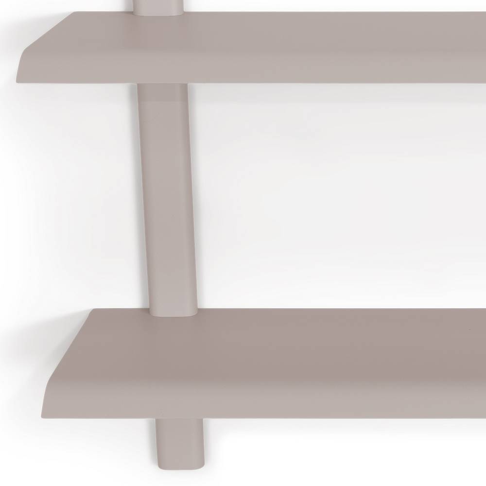 Metall Hängeregal Anizia in Taupe pulverbeschichtet
